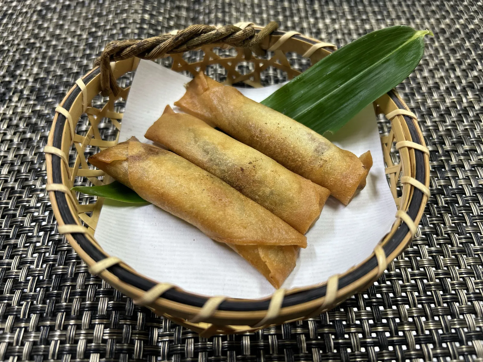 稚鮎の春巻き