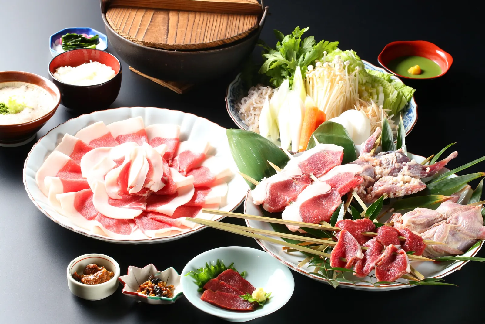 恵那ジビエのお膳