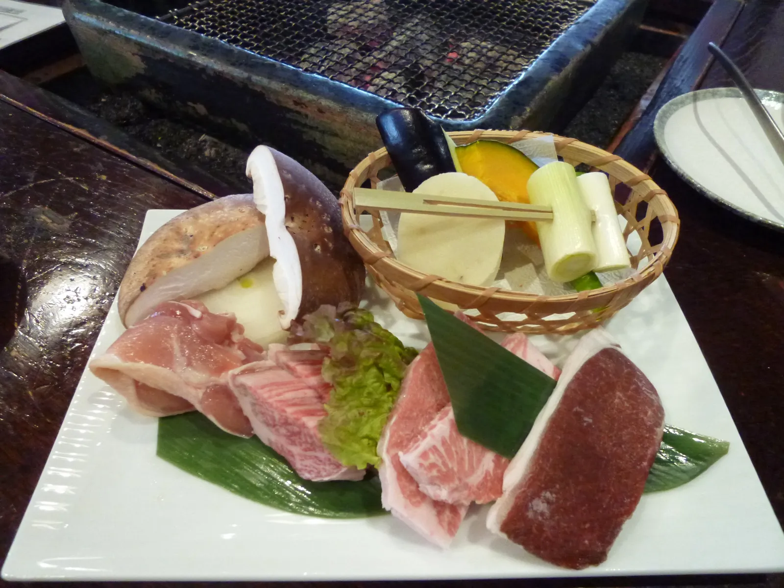 囲炉裏炭火焼きセット