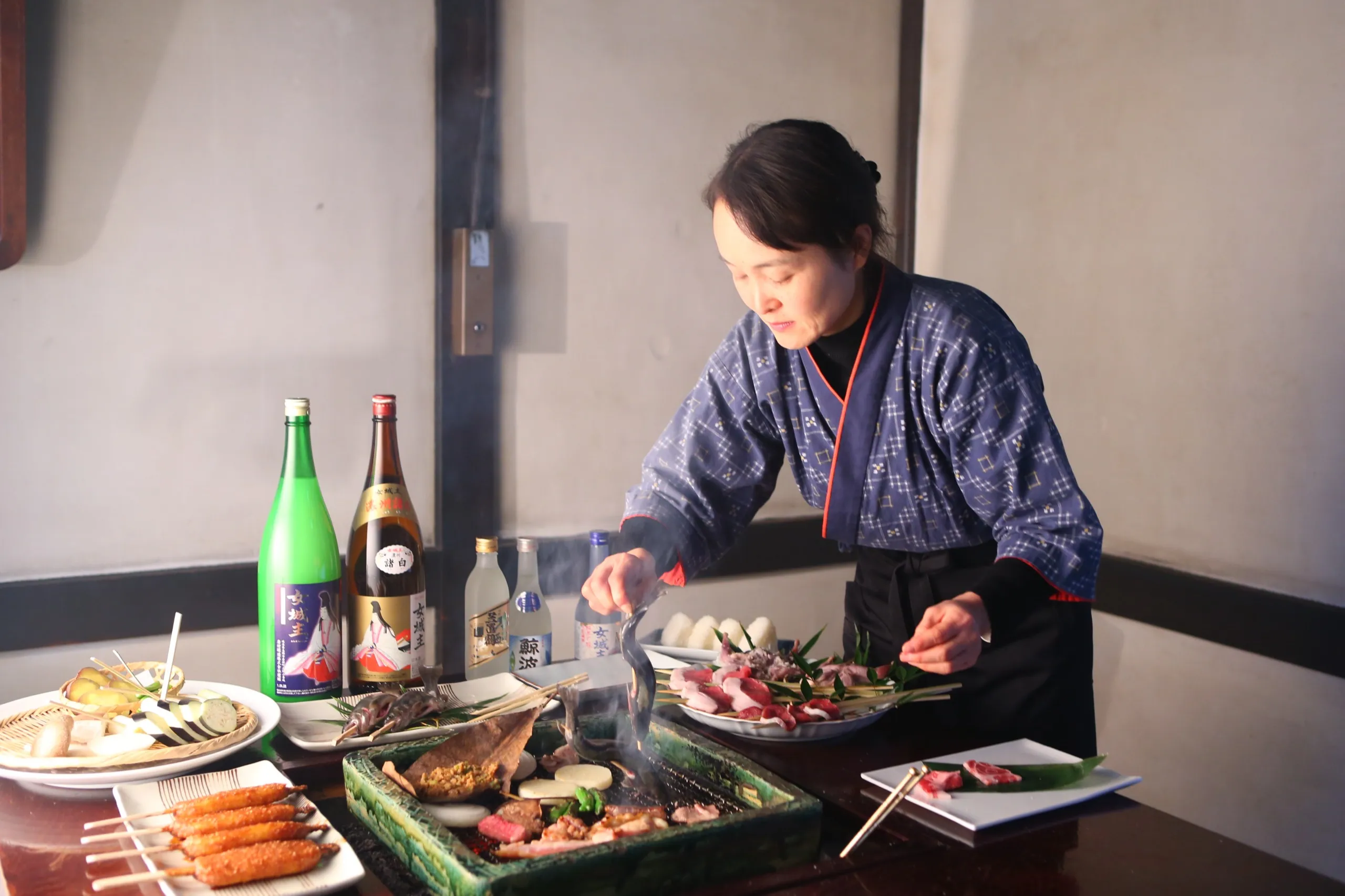 旬を味わう囲炉裏料理プラン
