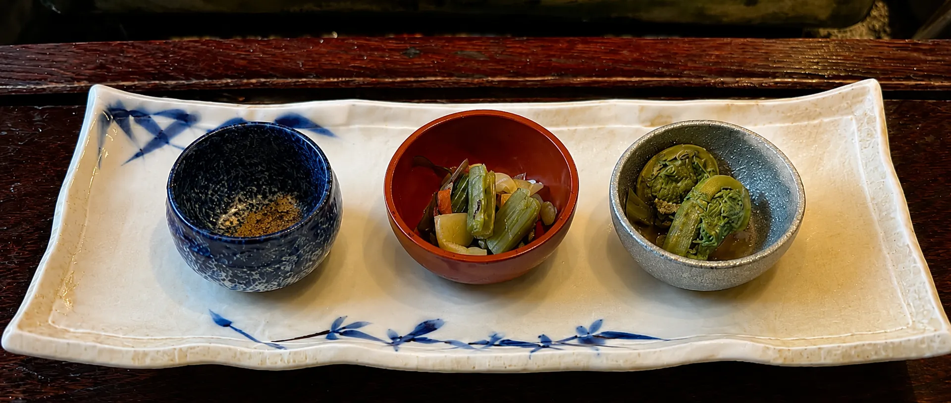 前菜：山菜の盛り合わせ
