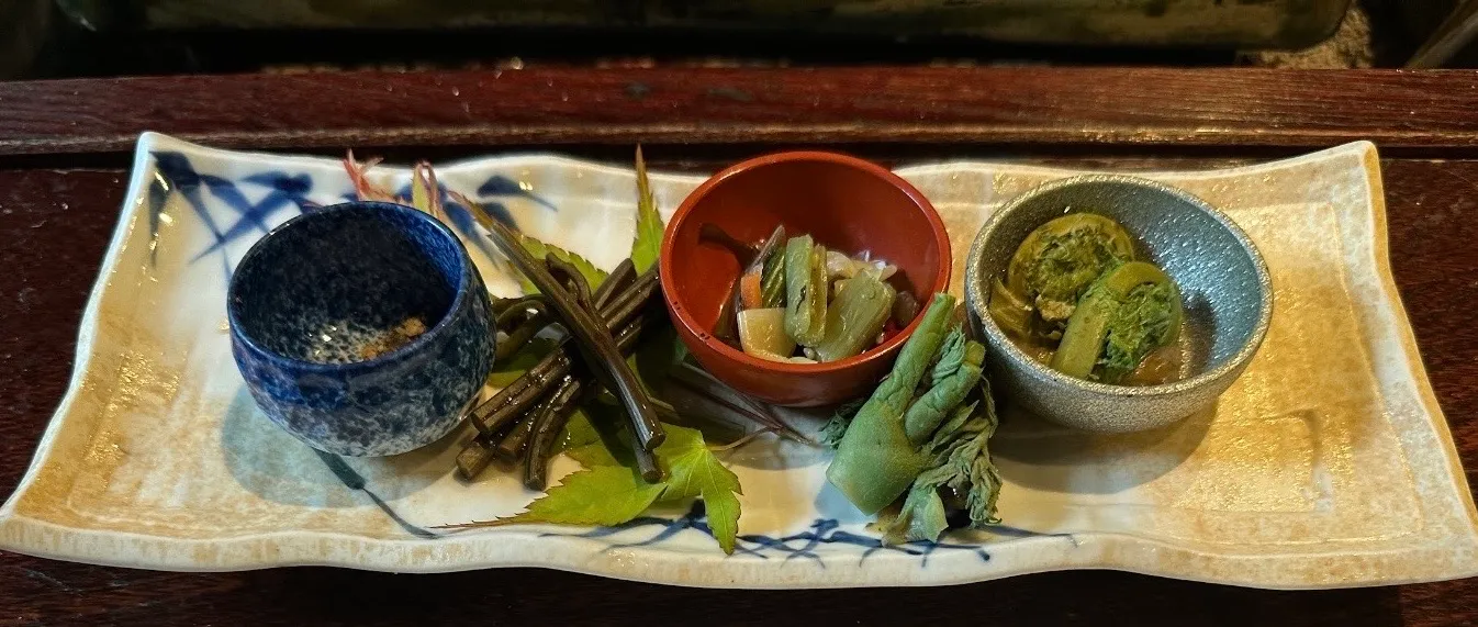 前菜：山里の恵み 盛り合わせ